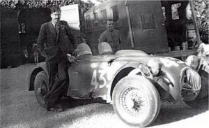 Allard J2 alla Mille Miglia 1951 dopo l'incidente