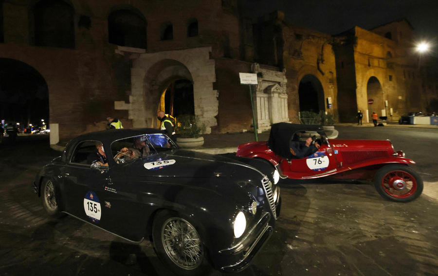 Historical 'Mille Miglia' vintage car rally